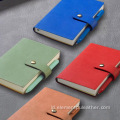 Hot Stamping Woven Pu Kulit Sintetis Notebook Cover